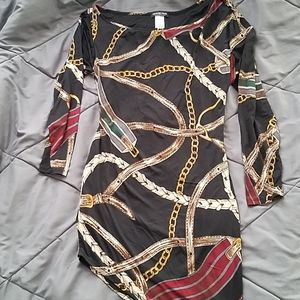 Chain design dress